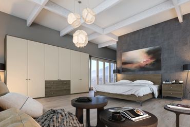 Stunning fitted wardrobe bedroom fitted furniture in cornwall two tone