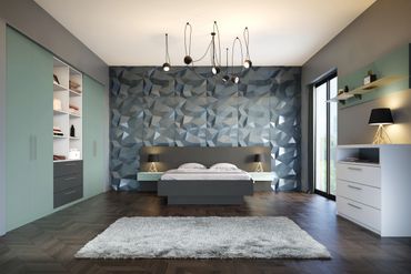 Stunning modern fitted wardrobe bedroom fitted furniture in cornwall