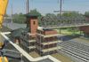 Proposed Levittown train station construction demo video still, Gannett Fleming, Camp Hill PA. 3ds Max, Mental Ray.