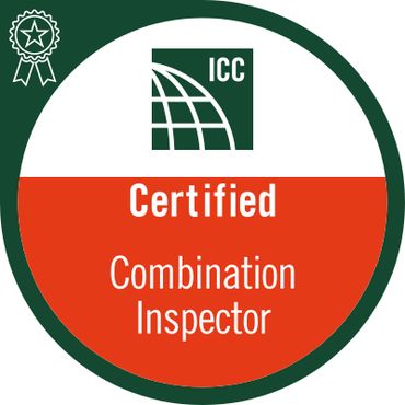 ICC Certified Combination Inspector badge.