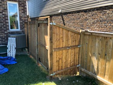 Backyard fence renovation