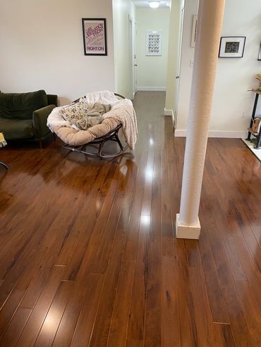 Hardwood floor installation
