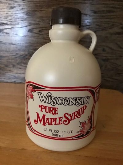 Wisconsin Pure Maple Syrup bottle