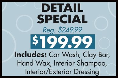 Detail Coupon Auto Detailing Coupons Deal Valencia Car Wash wax shampoo clean car 