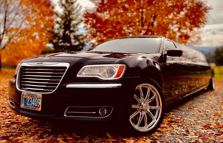 Beautiful Fall photo by Eric the chauffeur of the 8 passenger Chrysler 300 limousine.