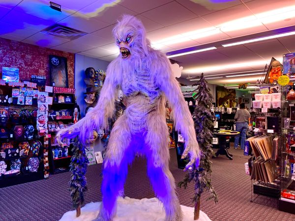 Terror Trader vendors share the space with our Yeti.