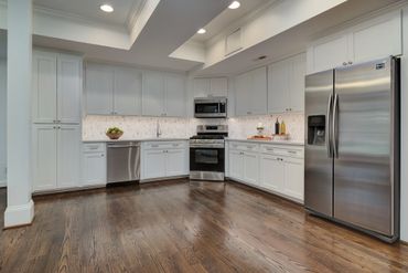 Kitchen with stainless appliances