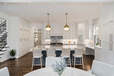 Kitchen Renovation with White Cabinetry