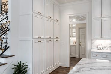 Kitchen Renovation with White Cabinetry