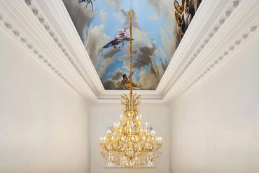 Hand painted ceiling mural