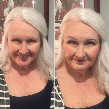 Bombshell Creations onsite hair and makeup artists. Professional makeup. Bridal hairstyles.