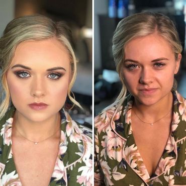 Bombshell Creations onsite hair and makeup artists. Professional makeup. Bridal hairstyles.