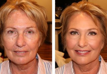 Bombshell Creations onsite hair and makeup artists. Professional makeup. Bridal hairstyles.