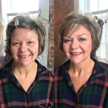 Bombshell Creations onsite hair and makeup artists. Professional makeup. Bridal hairstyles.