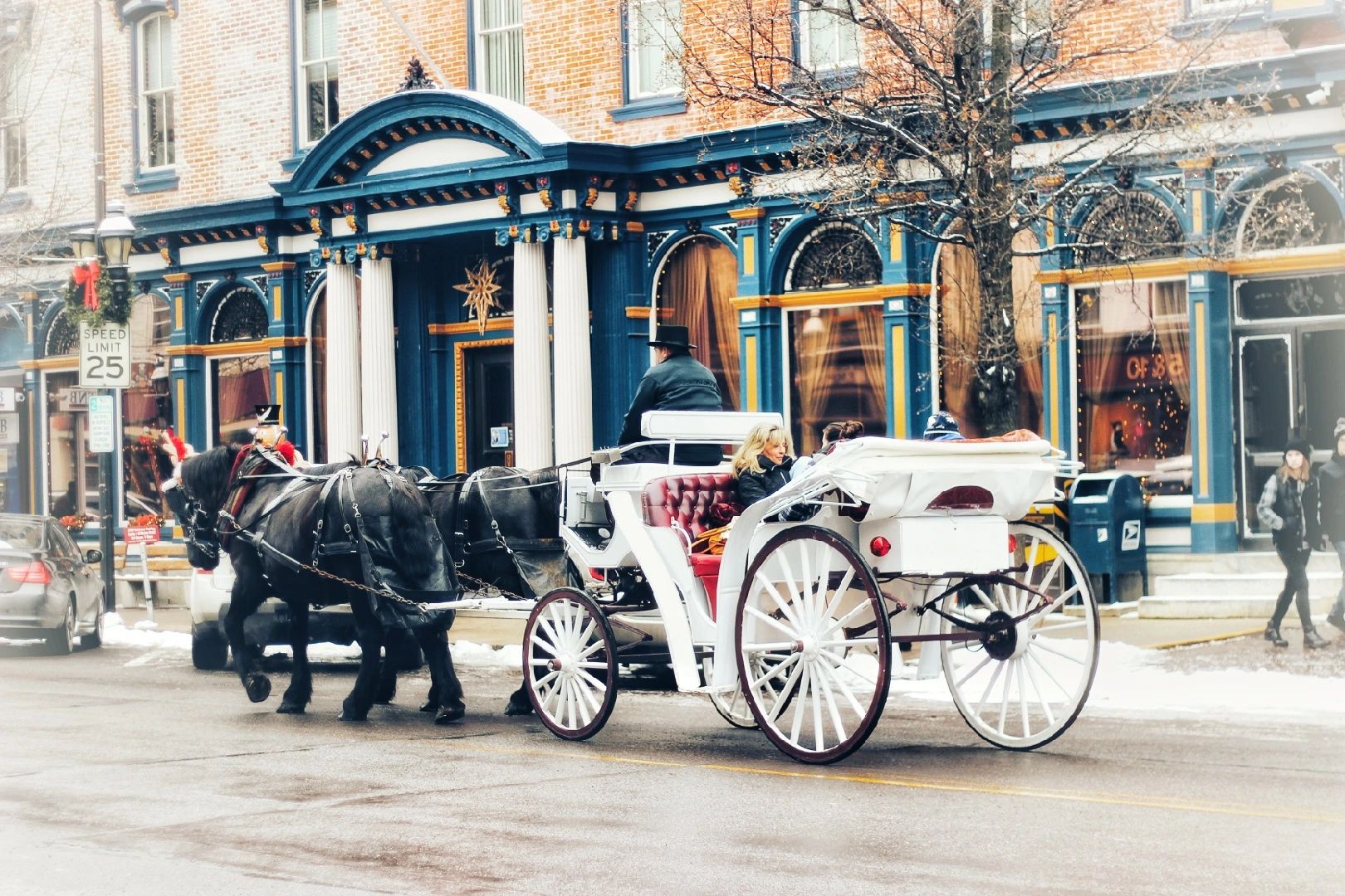 Scott Lignore Carriage Rides in historic Jim Thorpe Pennsylvania Percheron horses horse ride