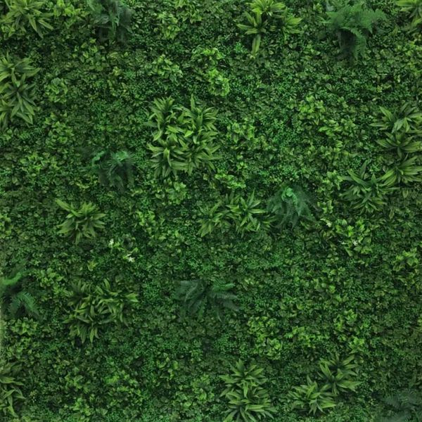 Lush Green Flower Wall