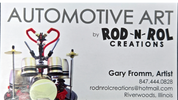 Automotive art by Gary Fromm, artist. See his art on display at teh car show