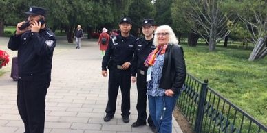 At the site of one temple were the only police I saw the whole time we were in China