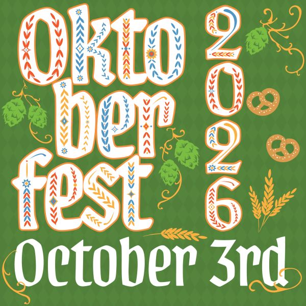 Oktoberfest 2026 on October 3rd with festive decorations.