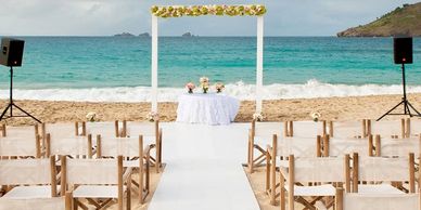 Beach Wedding Aisle Floor Runner