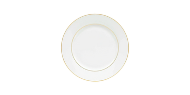 double gold band salad plate