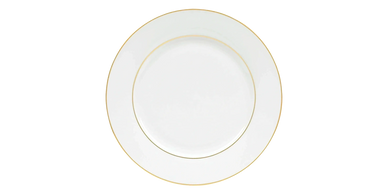 Double Gold Band Plate Rental