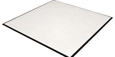 white dance floor rental