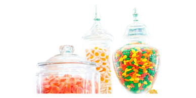 glass candy jar rentals