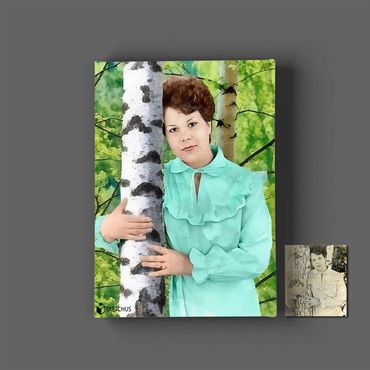 Familienportraits Öl Portrait malen lassen vom Foto