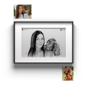 familienportrait zeichnung