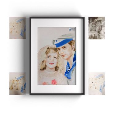 familienportrait zeichnung