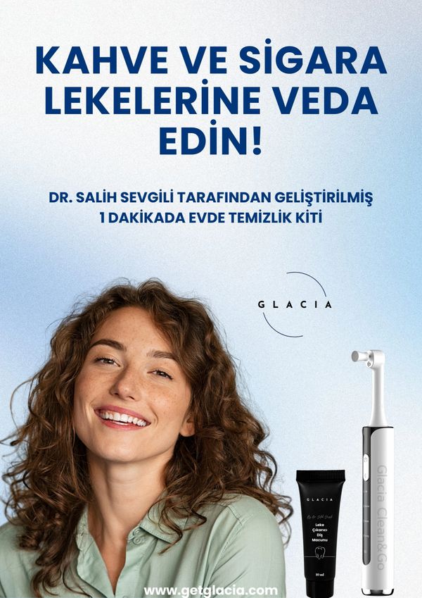 Glacia afiş leke çıkarıcı macun ve fırça
