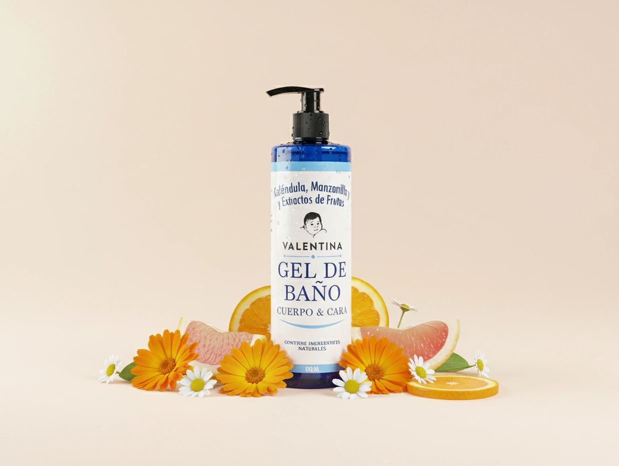 Valentina Gel de Baño Cuerpo & Cara
Calendula Manzanilla Extractos de Fruta