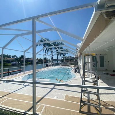 Modern Pool Cage Restoration in Sarasota