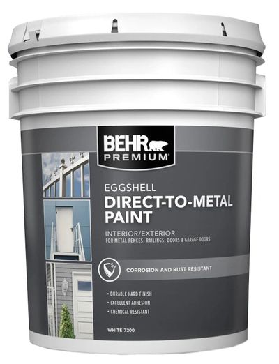 Behr Premium Direct-To-Metal “DTM” is the best paint available for pool cage restoration & painting.