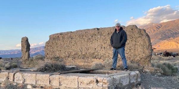 Author Jack Kerr out in the California desert.