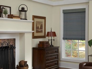 Motorized Wood Blinds by Lutron integrated with Control4 Smart Home Automation
