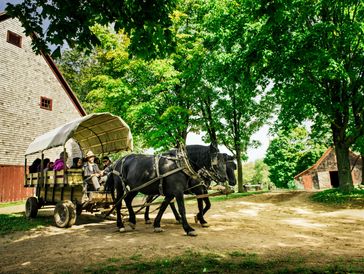 Horse carriage at Ross Farm Museum in New Ross, Nova Scotia