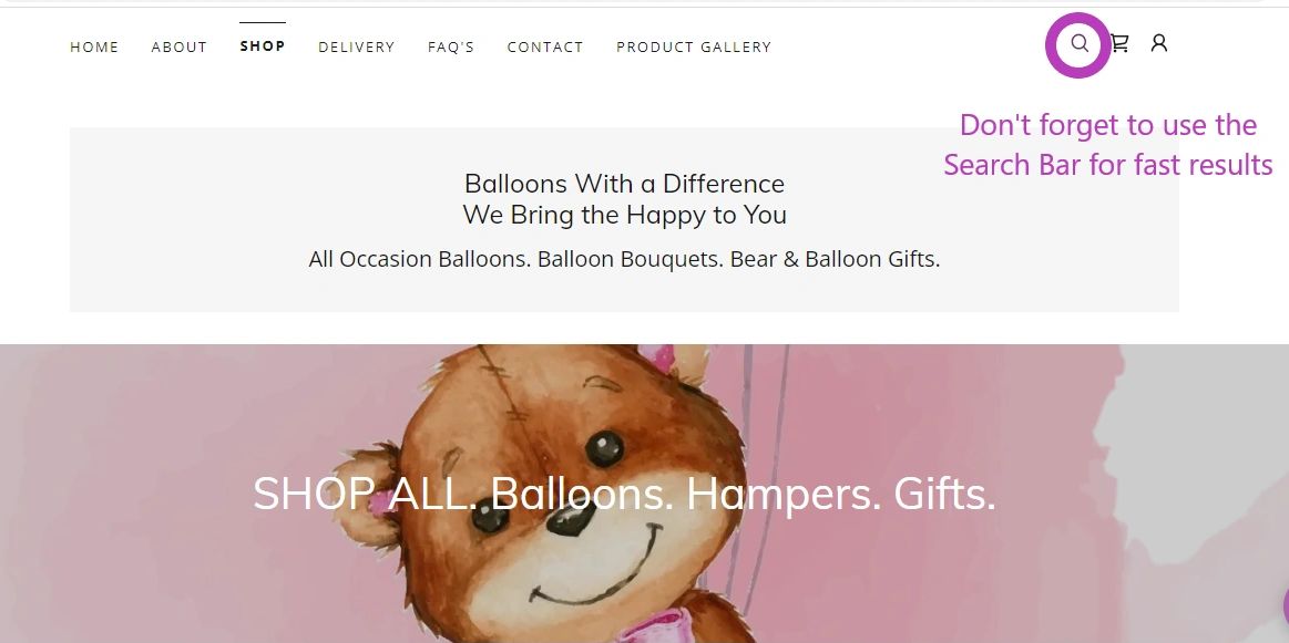 Search bar instructions
Buy foil balloons online shipped australia wide