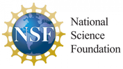 Logo of the National Science Foundation featuring a globe and a golden gear.