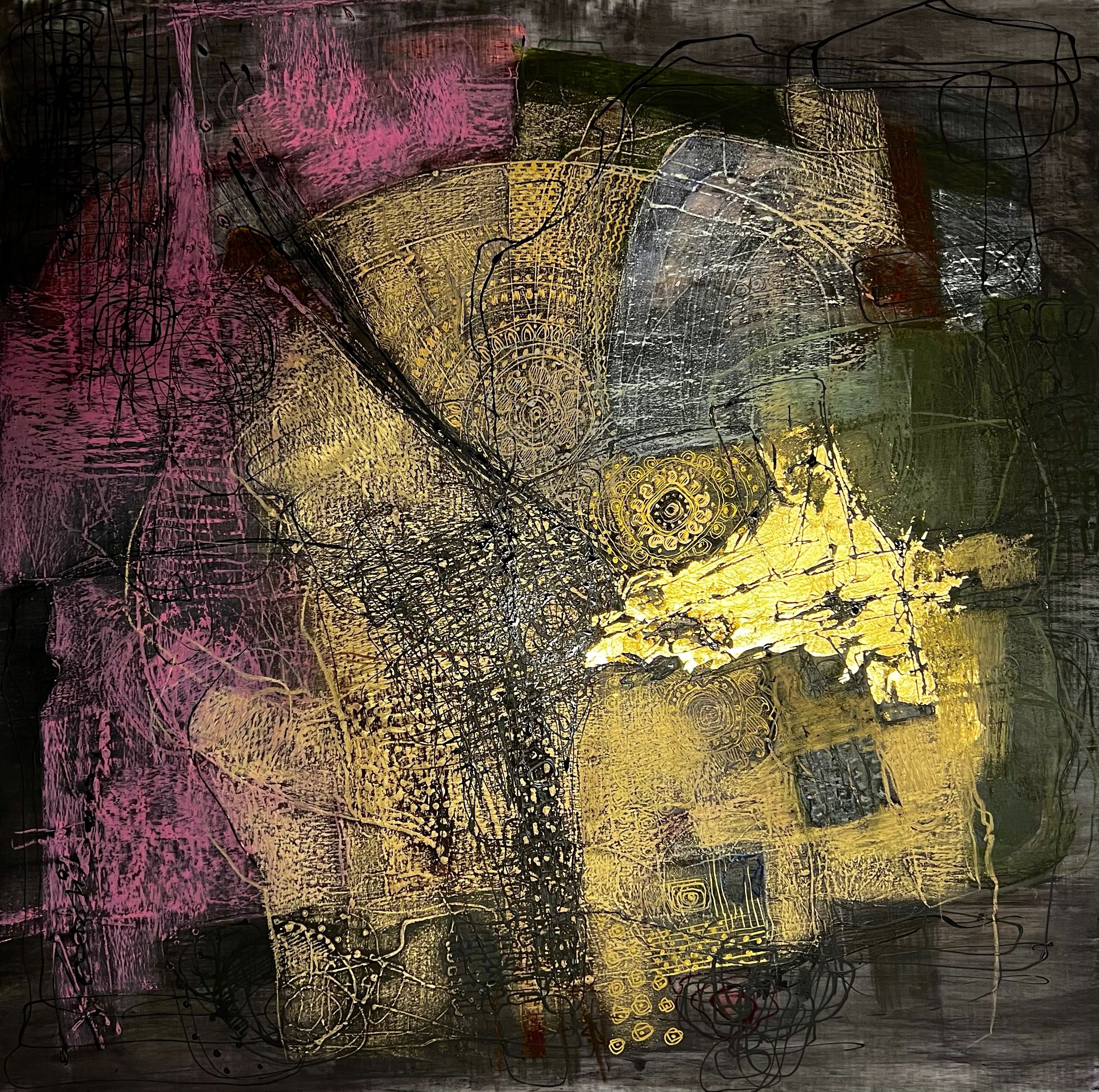 Original Artworks - Abstract Painting in Mix Media - Contemporary Art - Art Exhibition- Art for sale