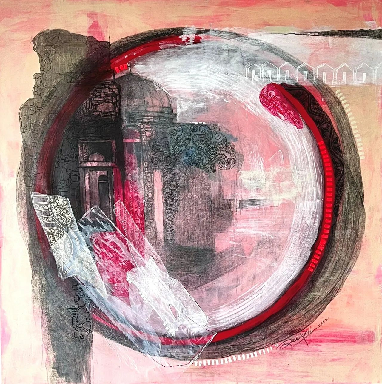 Original Artworks - Abstract Painting in Mix Media - Contemporary Art - Art Exhibition- Art for sale