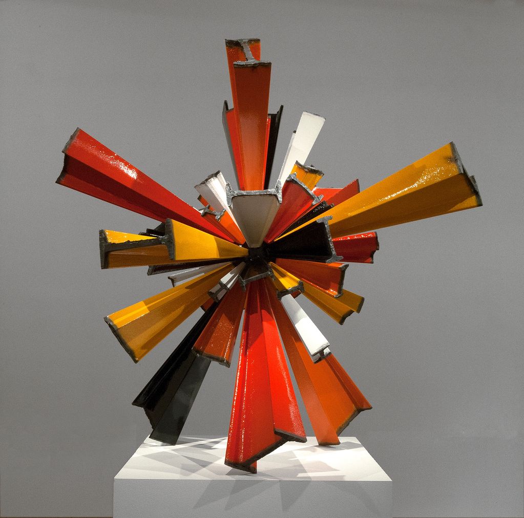 James Angus I-beam Sunburst
2012
steel, enamel paint
48 x 48 x 48 inches