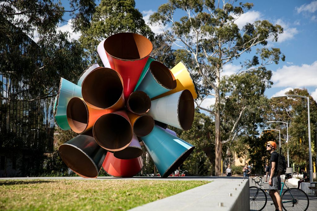 James Angus Built Unbuilt Unbuildable 
2015
588 weathering steel, enamel paint
Monash University, Me