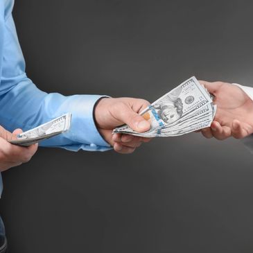 paying with cash, cash payment
