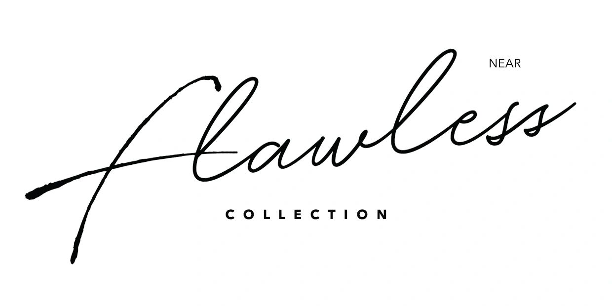 Logo for Near Flawless Collection with elegant script font.