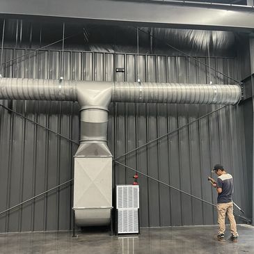 Porter Heating & Cooling install commercial air conditioning unit