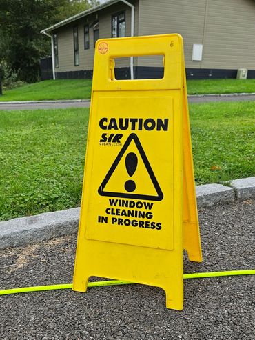 we take health and safety precautions, when doing your windows.