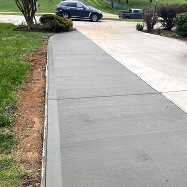 concrete driveway addition in knoxville tn