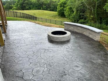 Concrete patio installation in Knoxville TN